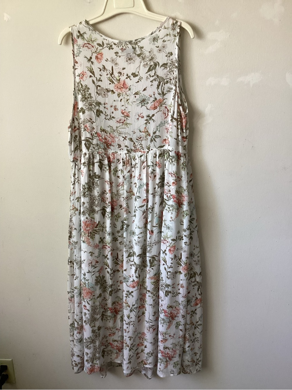 Frye White Floral Sleeveless Button-Front Maxi Dress - Picture 2 of 3